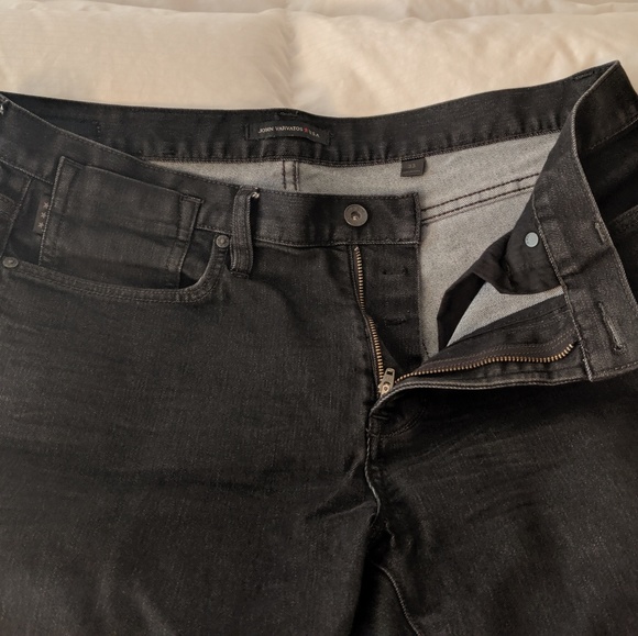 john varvatos black jeans